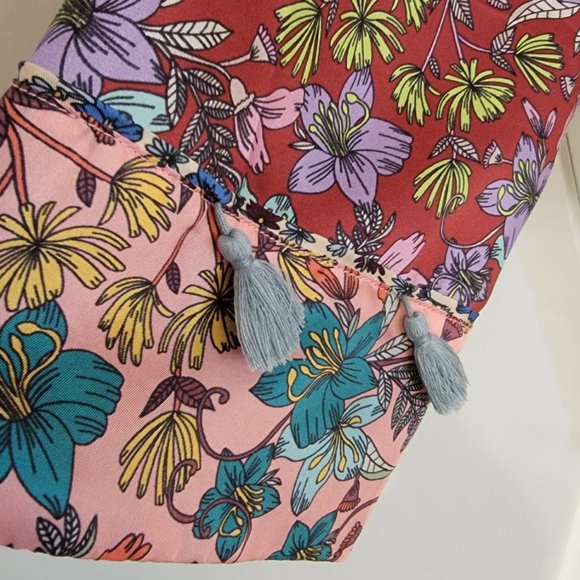 Johnny Was Silk Smoking Jacket/Kimono  XL size  NWOT - Picture 11 of 13